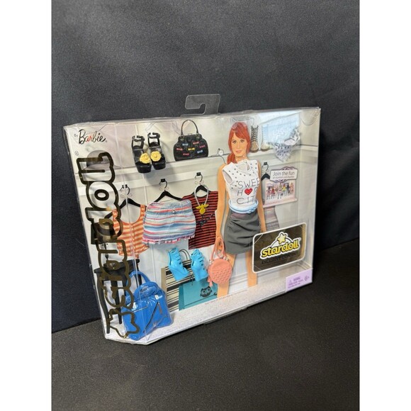 2011 Barbie Stardoll Sweet Heart City Fashion Pack #W2209 New in Box  City Chic - Picture 2 of 5